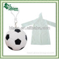 Football SM201:Disposable PE raincoat in plastic soccers ball